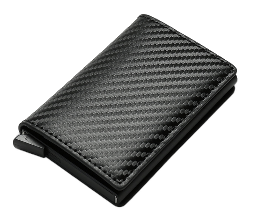 Carbon Fiber Black RFID Wallet